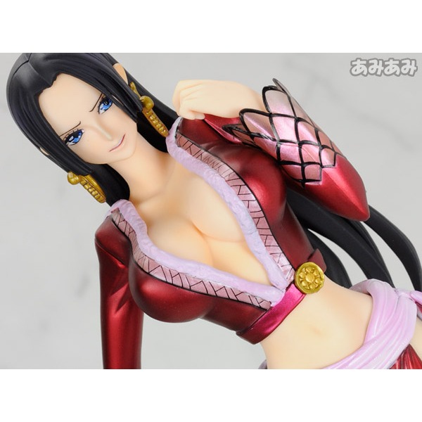日版 金證 日初版 日空版 海賊王 POP P.O.P DX ex 女帝 蛇姬 波雅漢考克 全新未拆 公仔 七武海 電鍍-細節圖3