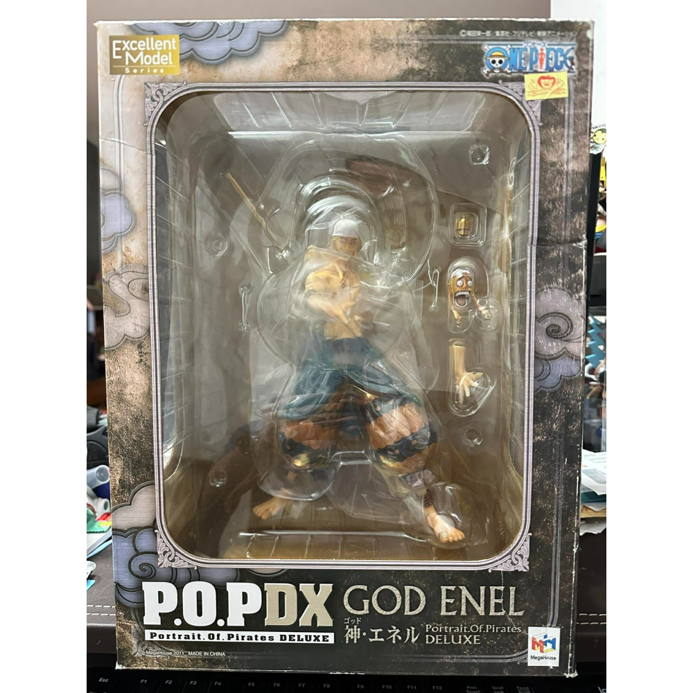 日版 金證 紅證 日初版 日空版 海賊王 POP P.O.P DX ex 神 雷神 艾尼路 艾涅爾 全新未拆 公仔 電鍍-細節圖7