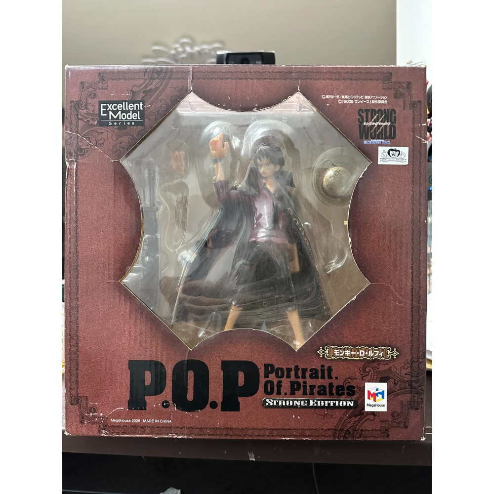 正版 銀證 黑貓 海賊王 航海王 POP P.O.P 蒙奇·D·魯夫 魯夫 強者天下 劇場版 披風 拿槍 STRONG-細節圖8