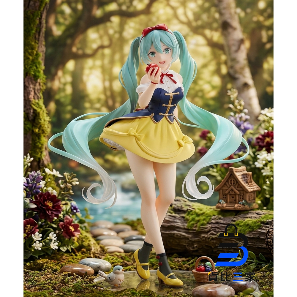 TAITO 初音未來 Coreful Wonderland 系列 白雪公主 白雪姬 景品 公仔 初音 童話世界 蘋果-細節圖2