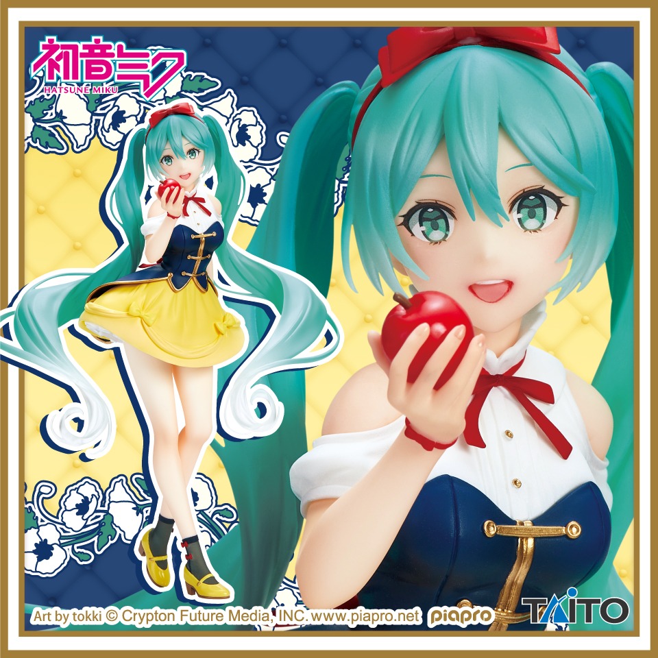 TAITO 初音未來 Coreful Wonderland 系列 白雪公主 白雪姬 景品 公仔 初音 童話世界 蘋果-細節圖5