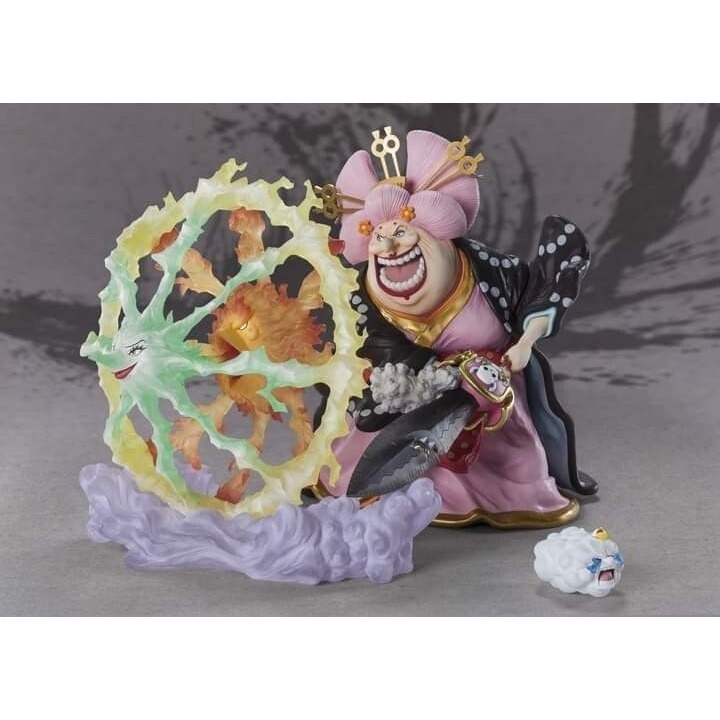 日版 銀證 Figuarts Zero 超激戰 海賊王 大媽 夏洛特玲玲 四皇 公仔 鬼島 花魁 航海王 盒況差一次膠-細節圖3