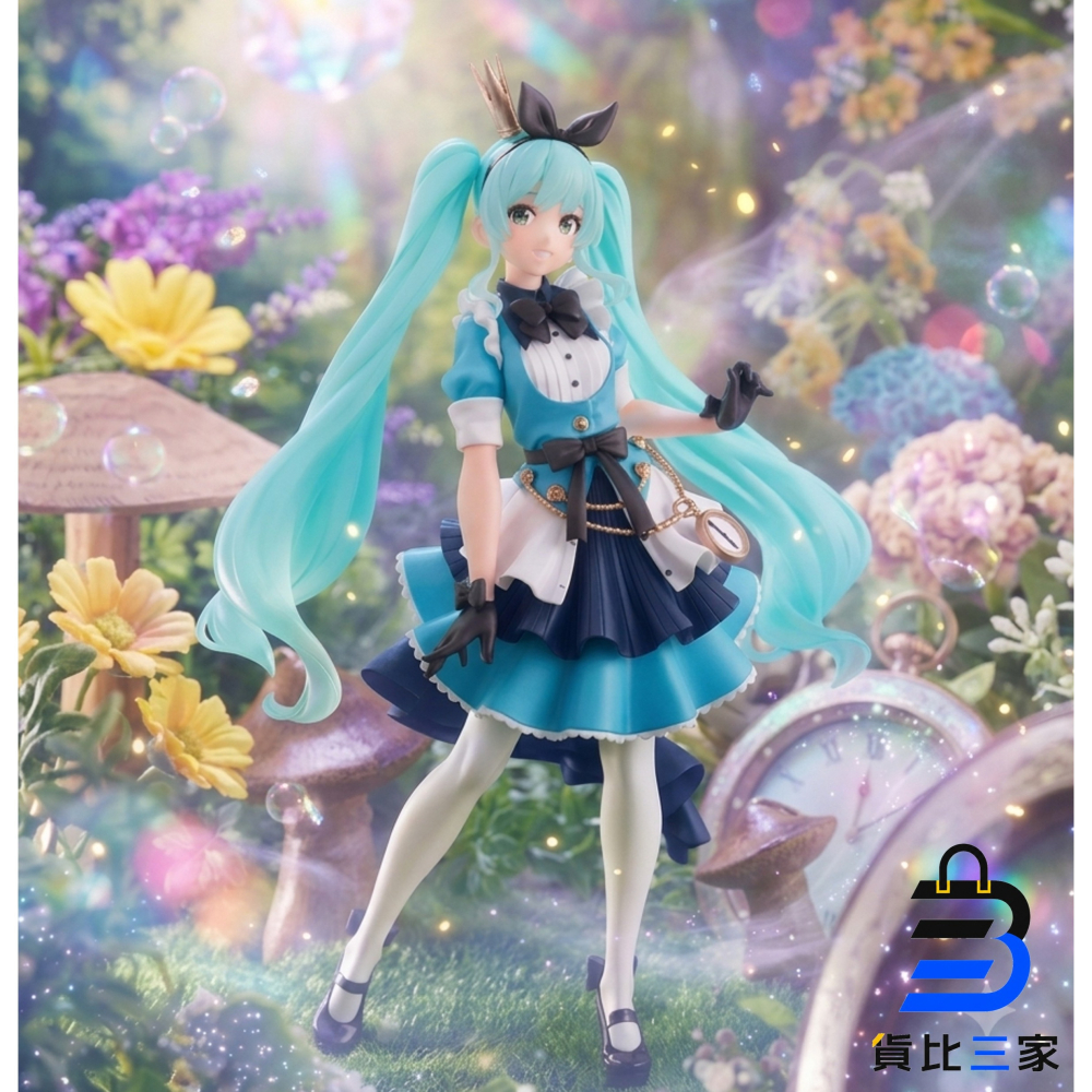 TAITO 景品 初音 MIKU Princess 初音未來 公主 AMP 愛麗絲 夢游仙境 愛麗絲公主 藝術家 初音-細節圖2