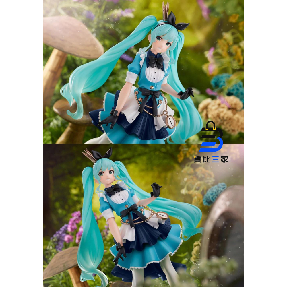 TAITO 景品 初音 MIKU Princess 初音未來 公主 AMP 愛麗絲 夢游仙境 愛麗絲公主 藝術家 初音-細節圖3