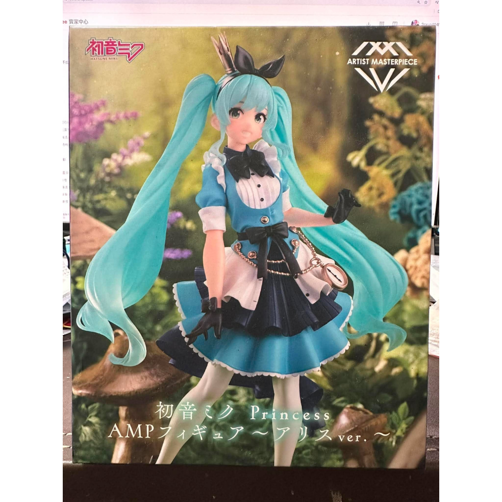 TAITO 景品 初音 MIKU Princess 初音未來 公主 AMP 愛麗絲 夢游仙境 愛麗絲公主 藝術家 初音-細節圖5