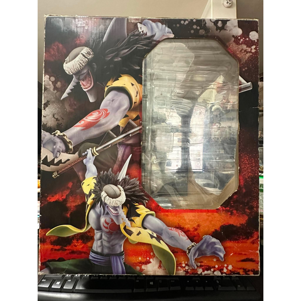 日版 紅證 金證 航海王 海賊王 魚人帝國 魚人海賊團 惡龍 POP P.O.P DX  模型 公仔 斬鯊刀 鋸刀 鯊魚-細節圖9