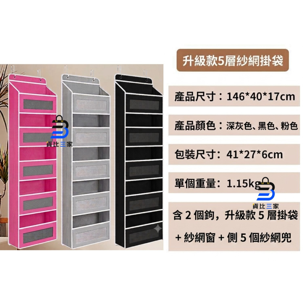 門後六格收納籃 嬰兒用品 尿布收納 玩具收納袋 濕紙巾掛包 奶瓶儲物 育兒童房 包包收納 掛牆尿片 雜物整理袋 實用置物-細節圖8