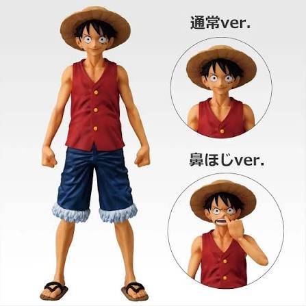 正版 全新未拆 海賊王 航海王 一番賞 B賞 蒙其 D 魯夫 草帽魯夫 冒險的記憶 通往未來的航路 魂豪示像 挖鼻孔經典-細節圖2
