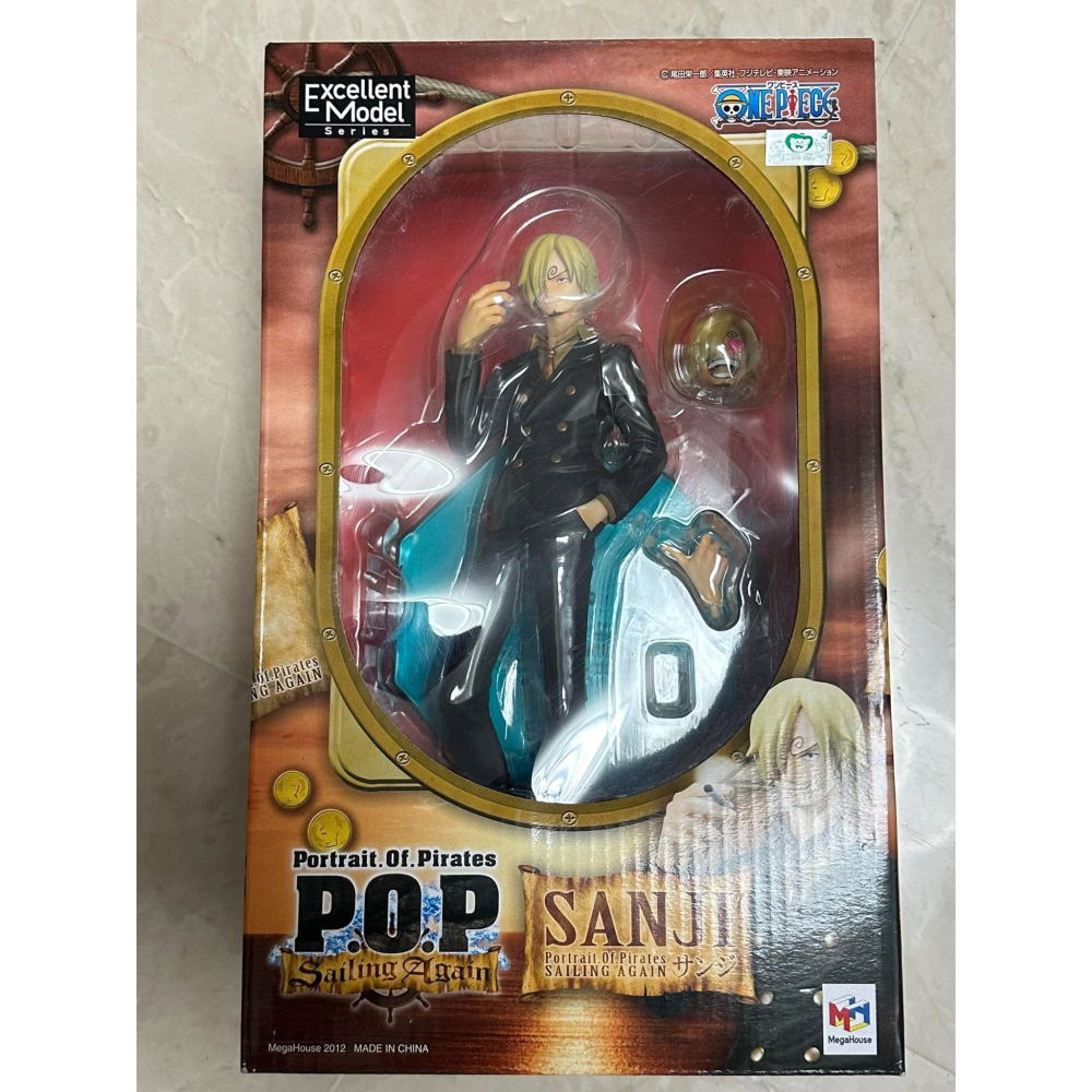 正版 海賊王 航海王 POP P.O.P 兩年後 新世界 香吉士 山治 全新未拆 一次膠 老物 保存良好 廚師 西裝公仔-細節圖7