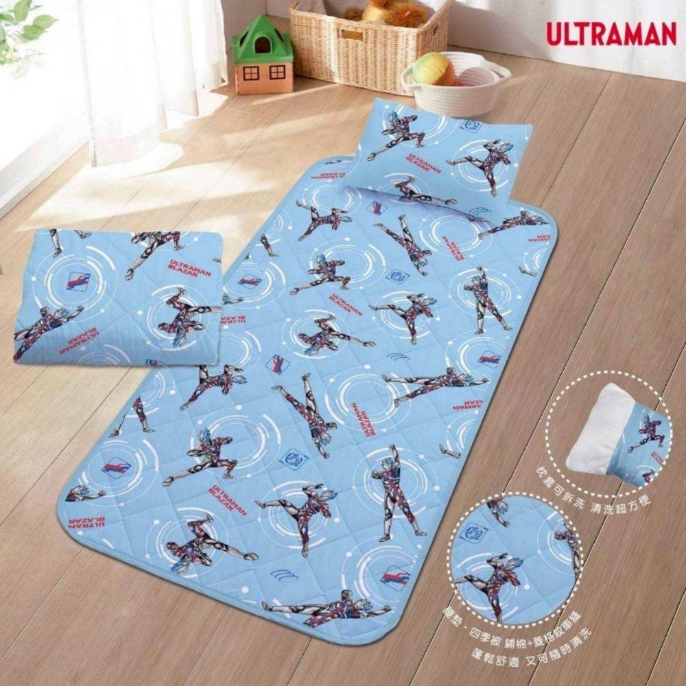 兒童睡墊三件組｜閃電麥坤/奧特曼/拉拉熊/角落生物-規格圖4