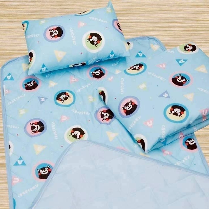 兒童睡墊三件組｜Q版英雄｜熊本熊(粉/藍)-規格圖3