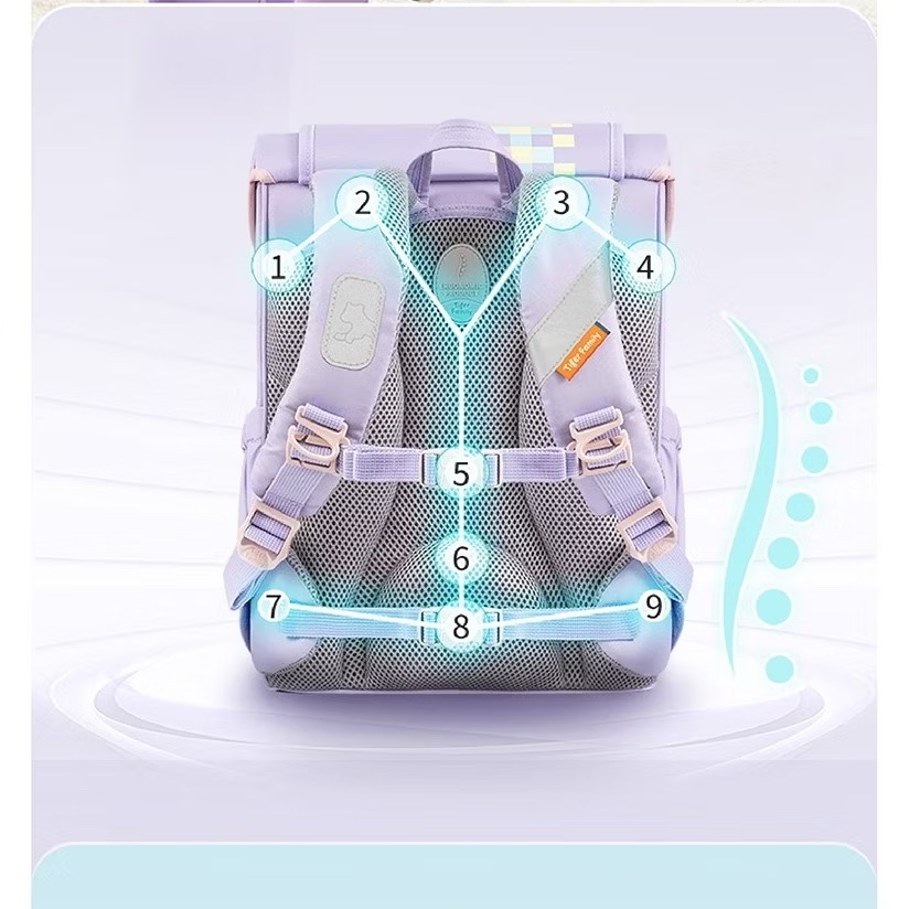 TigerFamily｜學院風｜超輕量護脊書包-細節圖6