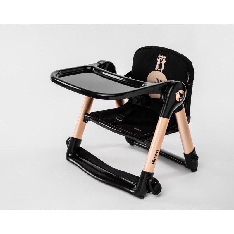 【優選賣-飛鴿現貨】-魔法黑-英國Apramo Flippa折疊式旅行餐椅式兩用兒童餐椅(贈提袋+椅墊)-細節圖5