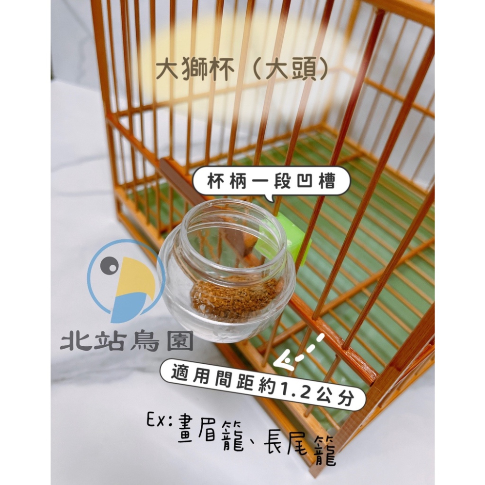 <北站鳥園>勝利牌大獅杯（大頭）/ 雀鳥科、野鳥、觀賞鳥 / 可任意掛籠子、搭配添料湯匙 / 畫眉籠、長尾籠-細節圖2