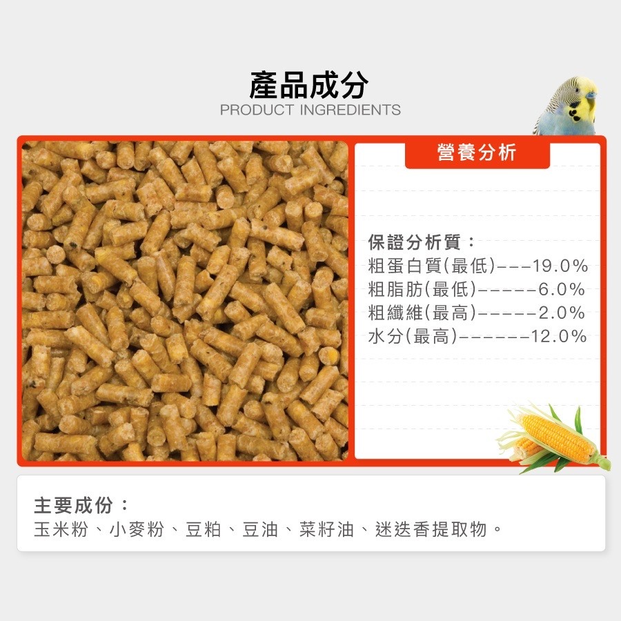 <北站鳥園>美國蘿蒂布姬 / 高能量滋養丸 / 鸚鵡、寵物鳥、觀賞鳥、飼料、滋養丸 / 1.25kg袋裝-細節圖5