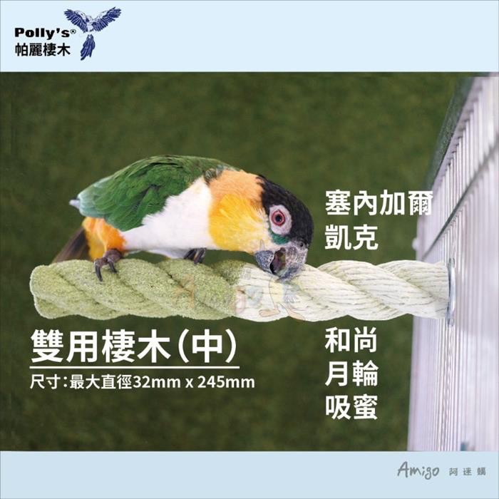 <北站鳥園>（顏色隨機出貨）Amigo阿迷購 / 帕麗Polly＇s / 雙用棲木（中）-細節圖3