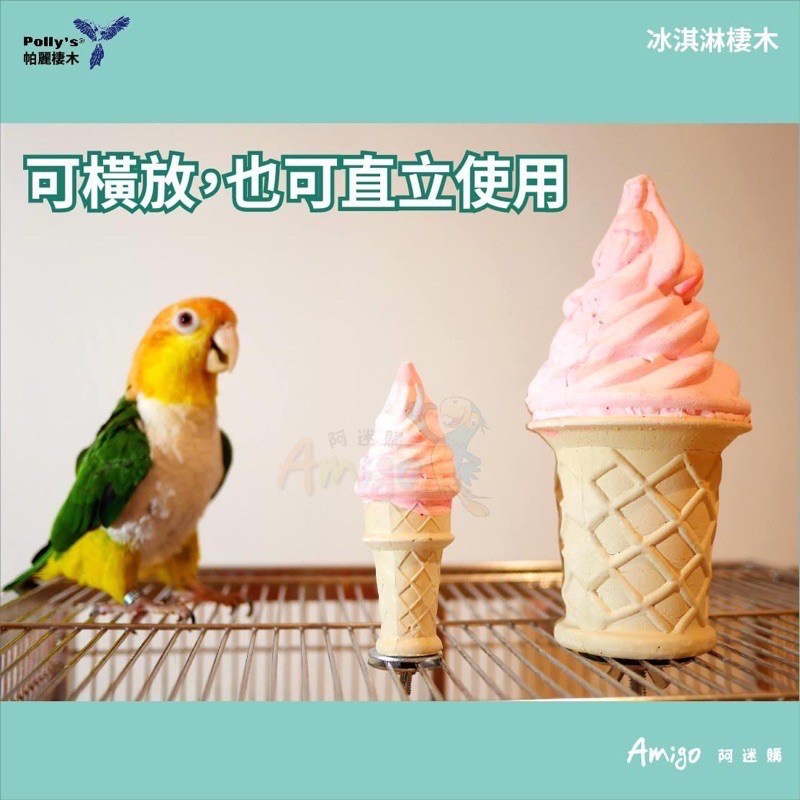 <北站鳥園>Amigo阿迷購 / 帕麗Polly＇s / 冰淇淋棲木（小）-細節圖7