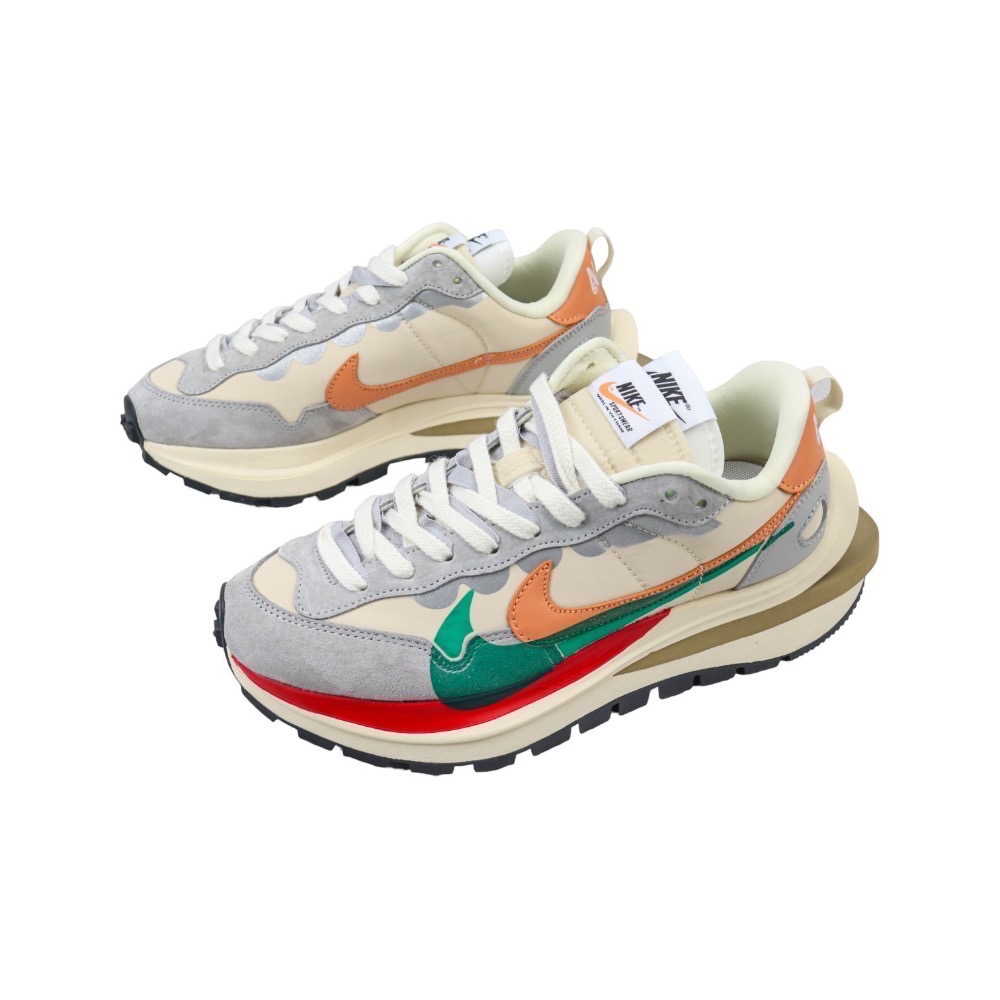 👟Nike x sacai 3.0 Vapor Waffle “Art colorful＂ 橘綠白/多彩-細節圖3