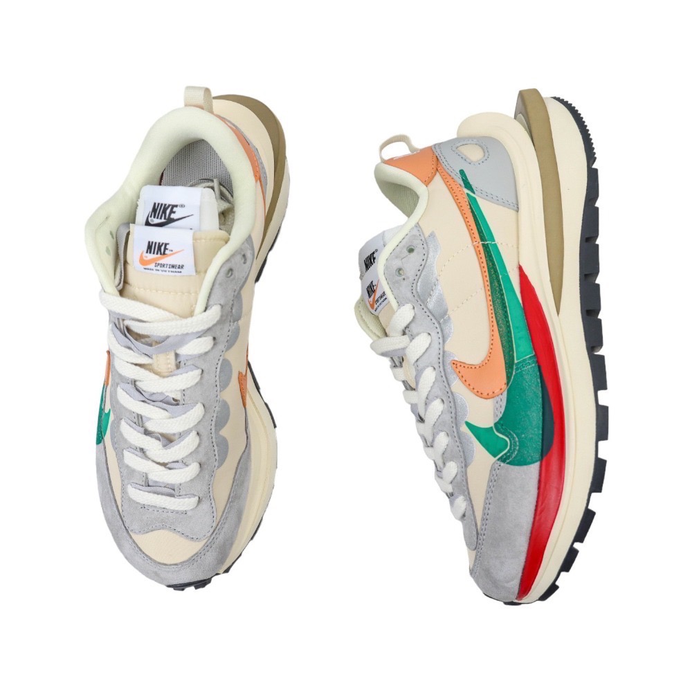 👟Nike x sacai 3.0 Vapor Waffle “Art colorful＂ 橘綠白/多彩-細節圖9