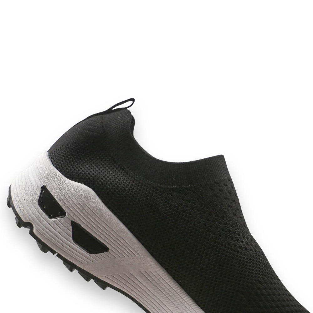 👟The North Face XTRAFOAM 黑色 抓地耐磨輕便休閒鞋/飛織透氣襪子鞋-細節圖8