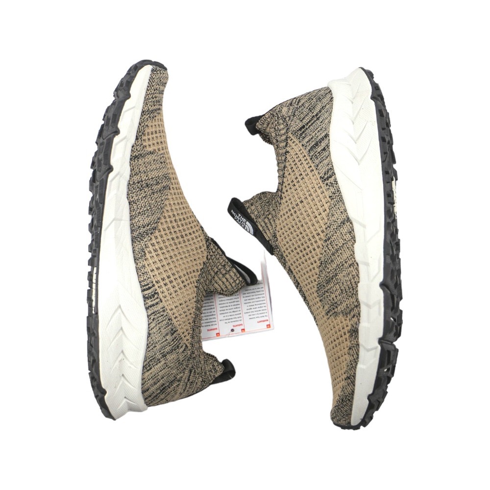 👟The North Face 編織布跑鞋 迷彩棕/沙漠之狐 抓地耐磨輕便休閒鞋/編織透氣襪子鞋 男女通用款-細節圖4