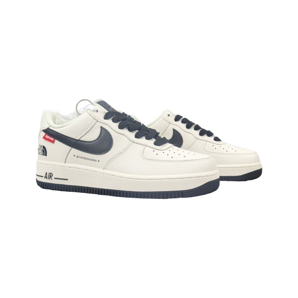 👟Nike AF1 X The North Face X Supreme 空軍1號三方聯名款 米白黑勾-細節圖7