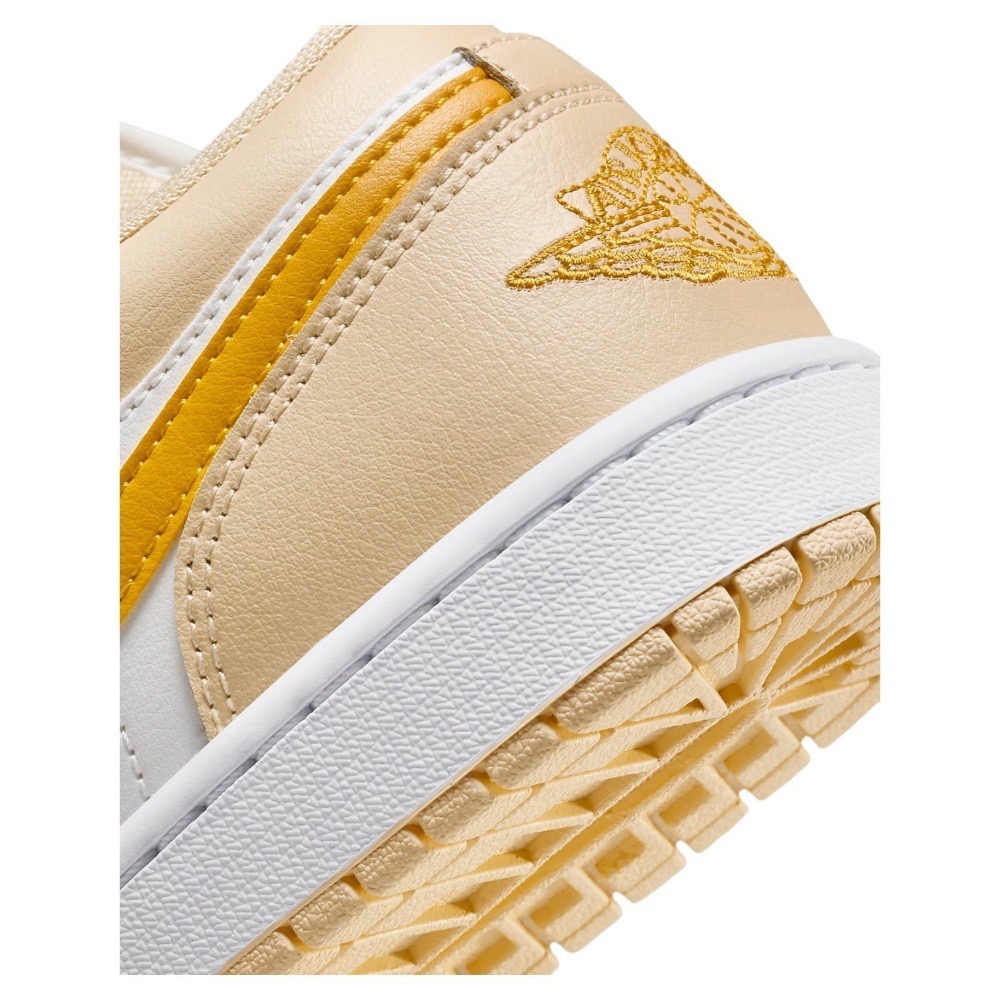 👟Air Jordan 1 Low 帆船白/淡香草色/黃白色/芒果色/淺橘色DC0774-170 女款鞋-細節圖11