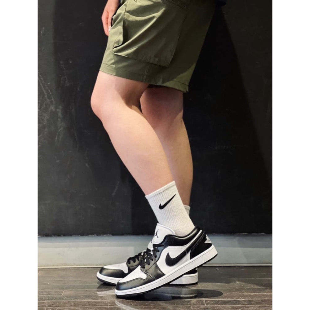 👟Air Jordan 1 Low 白黑色/黑白熊貓/黑邊白底DC0774-101 女款鞋-細節圖3