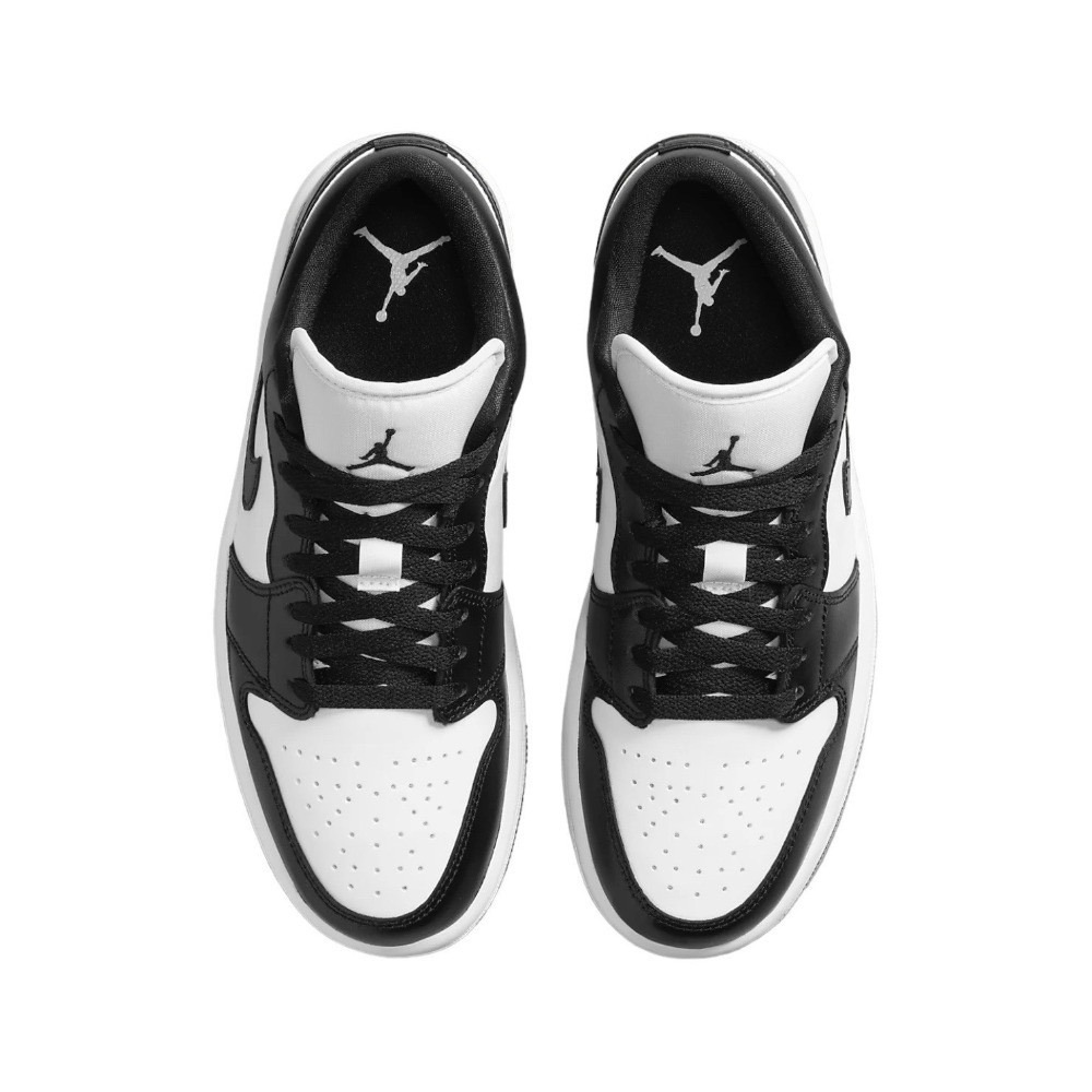 👟Air Jordan 1 Low 白黑色/黑白熊貓/黑邊白底DC0774-101 女款鞋-細節圖6