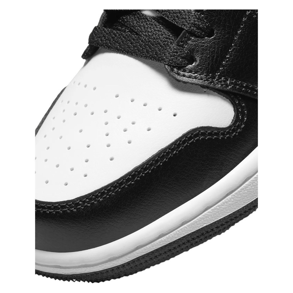 👟Air Jordan 1 Low 白黑色/黑白熊貓/黑邊白底DC0774-101 女款鞋-細節圖10