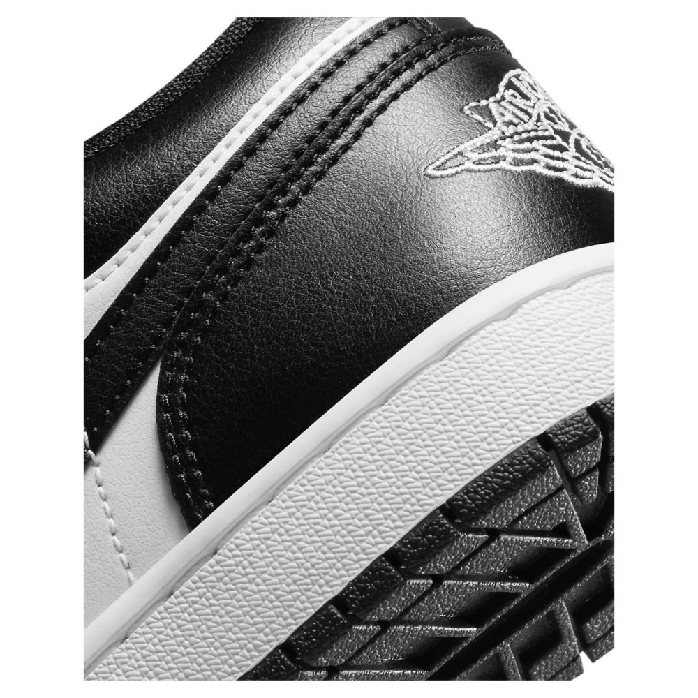 👟Air Jordan 1 Low 白黑色/黑白熊貓/黑邊白底DC0774-101 女款鞋-細節圖11
