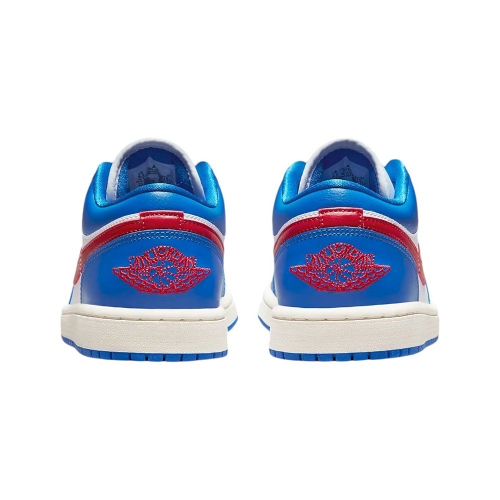 👟Air Jordan 1 Low 大學藍/帆船白/藍紅白/藍邊白底/紅勾 DC0774-416-細節圖9