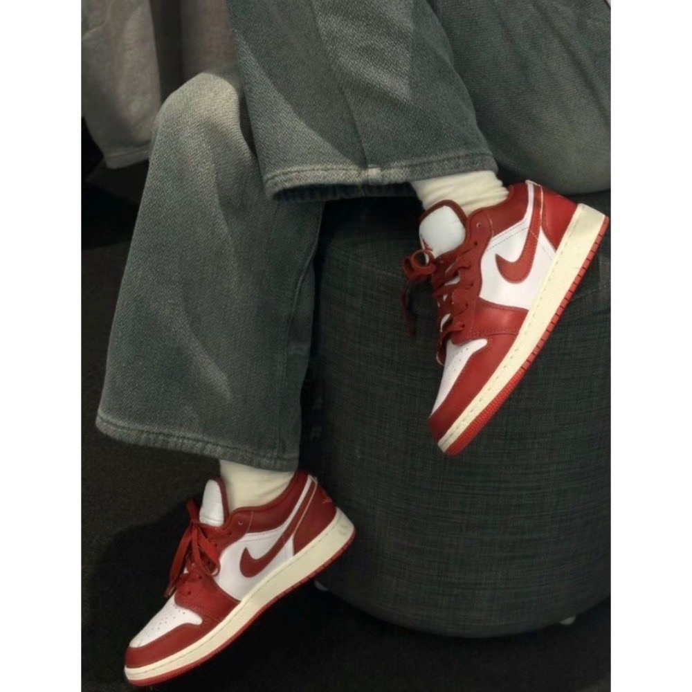 👟Air Jordan 1 Low SE 龍蝦紅/帆船白/沙丘紅/紅白色 FJ3459-160-細節圖4