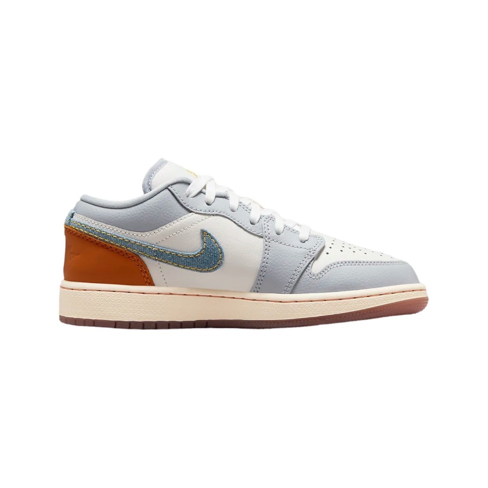 👟Air Jordan 1 Low SE 單寧/幻影/椰奶/琥珀棕色/星光藍 FZ5046-041男款鞋-細節圖7