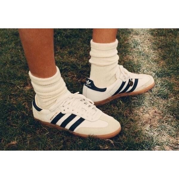 👟adidas Originals SAMBA OG x Sporty&Rich 聯名款 白底黑線條-細節圖2