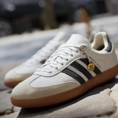 👟adidas Originals SAMBA OG x Sporty&Rich 聯名款 白底黑線條-細節圖3
