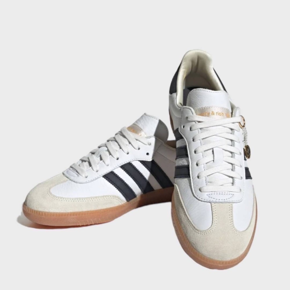 👟adidas Originals SAMBA OG x Sporty&Rich 聯名款 白底黑線條-細節圖6