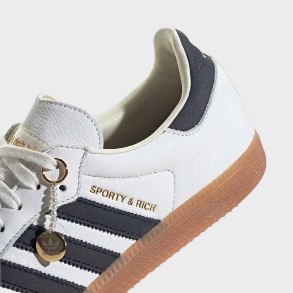 👟adidas Originals SAMBA OG x Sporty&Rich 聯名款 白底黑線條-細節圖9