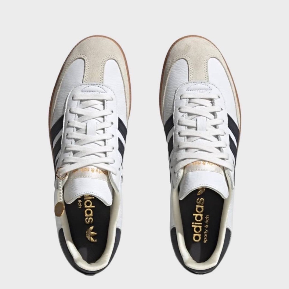 👟adidas Originals SAMBA OG x Sporty&Rich 聯名款 白底黑線條-細節圖11