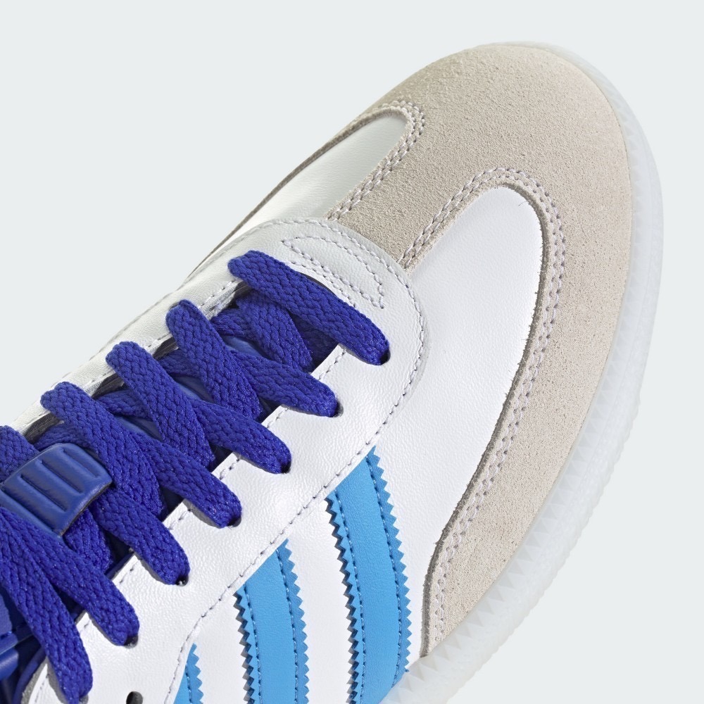 👟adidas SAMBA X MESSI 聯名款 深淺藍白色/寶藍色/淺藍色/白色/白底 ID3550 男女通用款-細節圖8