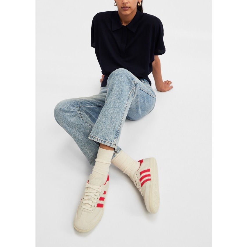 👟adidas * PHARRELL WILLIAMS 聯名款 HUMANRACE SAMBA 紅米白色/紅色/米白色-細節圖2