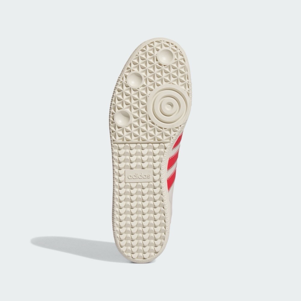 👟adidas * PHARRELL WILLIAMS 聯名款 HUMANRACE SAMBA 紅米白色/紅色/米白色-細節圖5