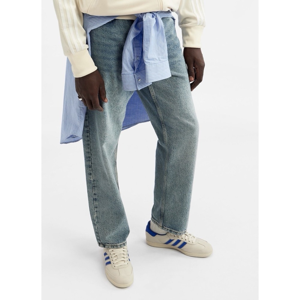 👟adidas * PHARRELL WILLIAMS 聯名款 HUMANRACE SAMBA 藍米白色/藍色/米白色-細節圖3