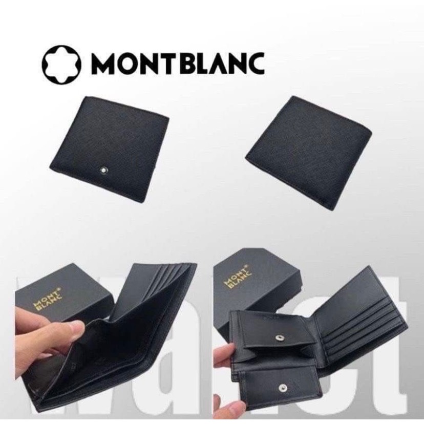 👜Montblanc 萬寶龍 Sartorial匠心系列 牛皮十字紋短夾-細節圖3