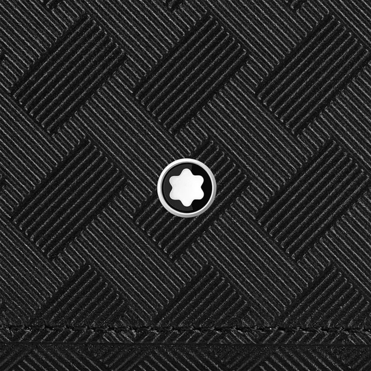 👜MONTBLANC萬寶龍 EXTREME 風尚系列 3.0 鑰匙收納包4卡式Black 黑色 防刮材質小錢包/小包/-細節圖5