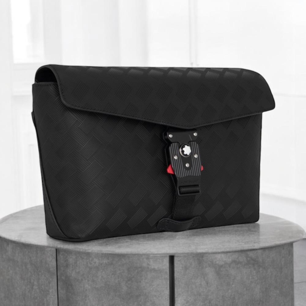 👜MONTBLANC 萬寶龍 EXTREME 風尚系列 3.0 信封包，飾有 M LOCK 4810 鎖扣Black-細節圖3