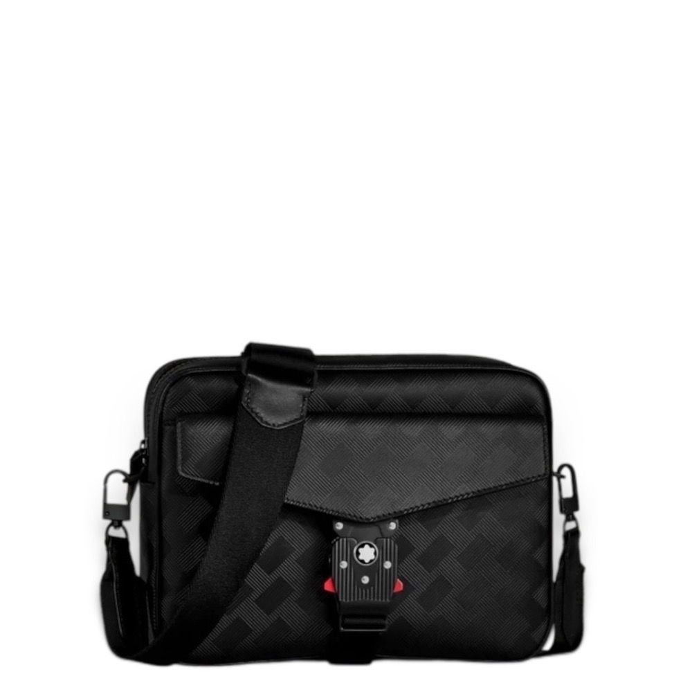 👜MONTBLANC 萬寶龍EXTREME 風尚系列 3.0 信差包 設有 M LOCK 4810 鎖扣 Black-細節圖5