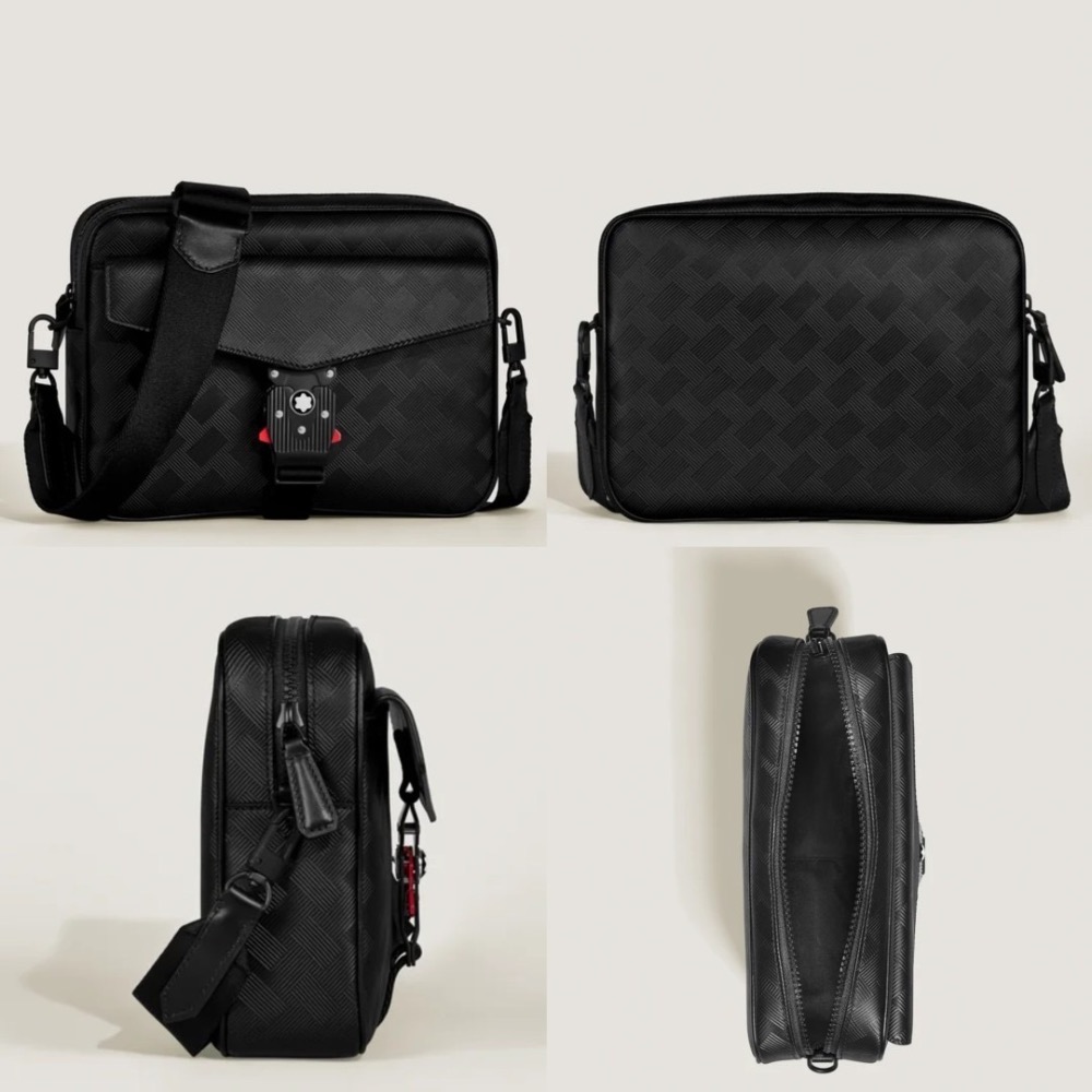 👜MONTBLANC 萬寶龍EXTREME 風尚系列 3.0 信差包 設有 M LOCK 4810 鎖扣 Black-細節圖4