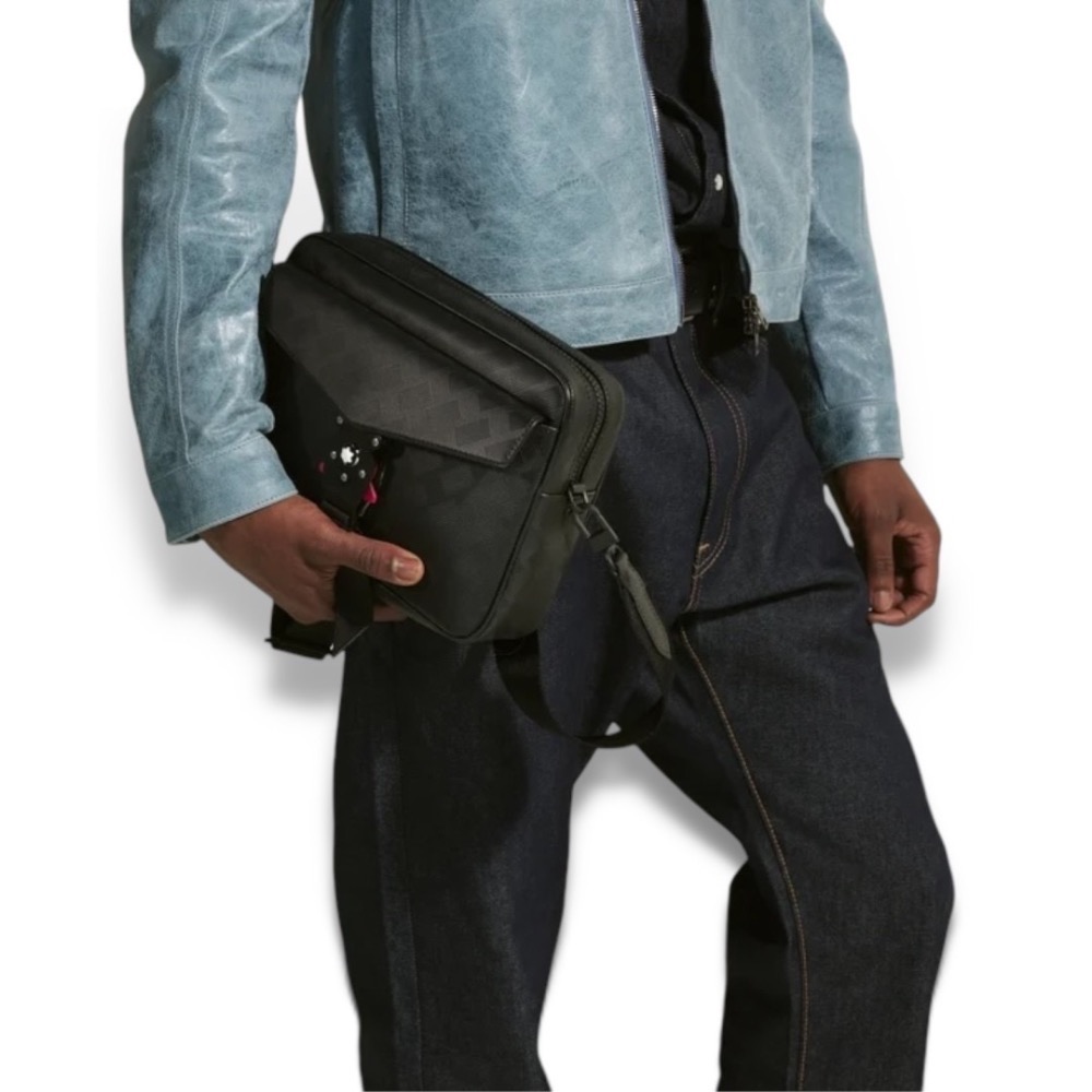 👜MONTBLANC 萬寶龍EXTREME 風尚系列 3.0 信差包 設有 M LOCK 4810 鎖扣 Black-細節圖10