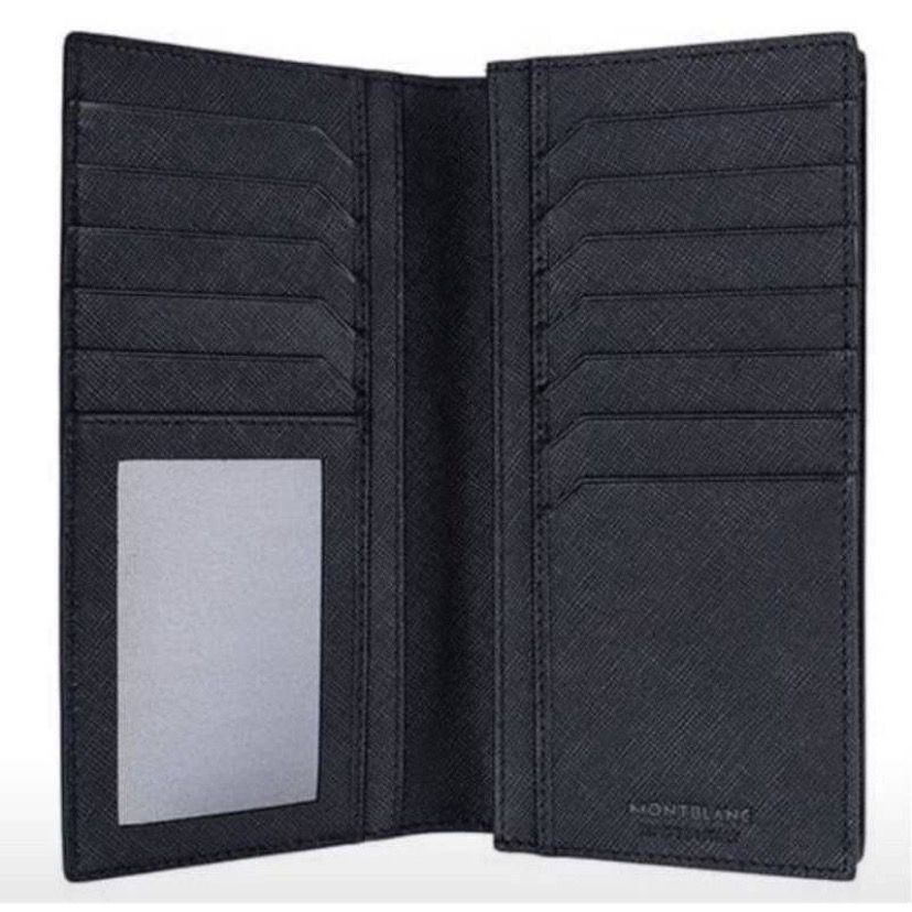 👜Montblanc 萬寶龍 Sartorial匠心系列 牛皮十字紋卡片式長夾-細節圖2